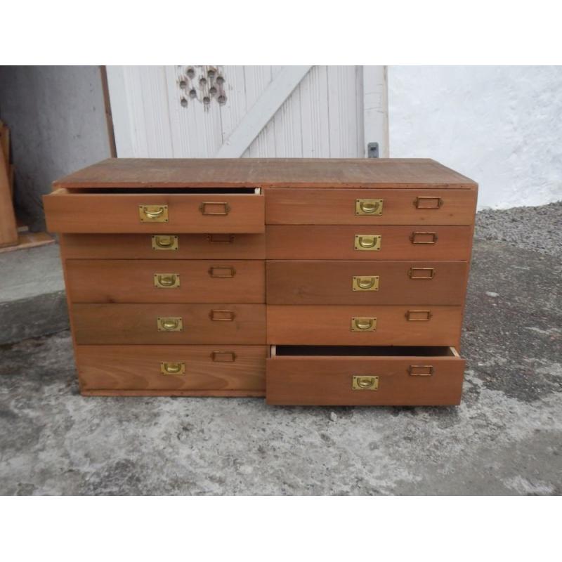 Solid Wood Craftsman made Specimen Drawer Units - 6 available