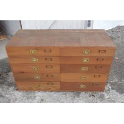 Solid Wood Craftsman made Specimen Drawer Units - 6 available