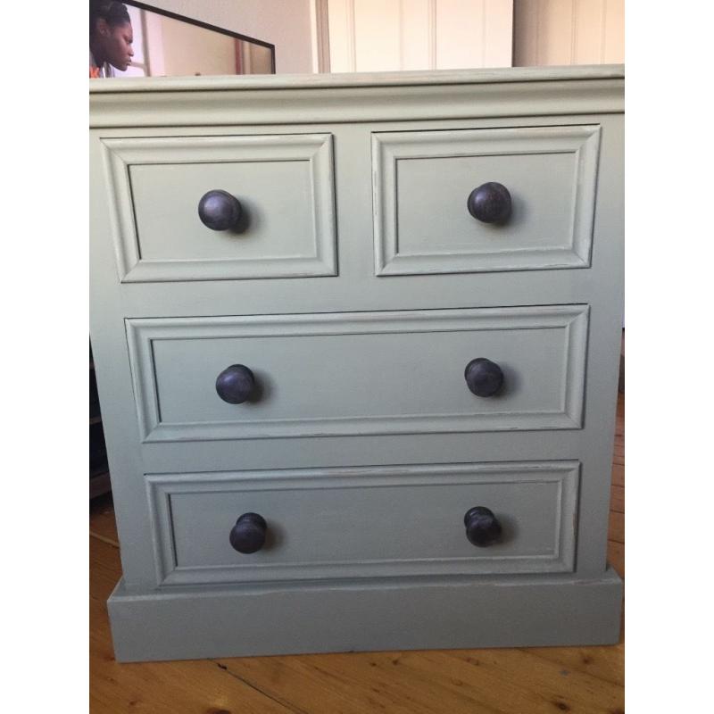 Shabby Chic Chest of Drawers Solid Wood