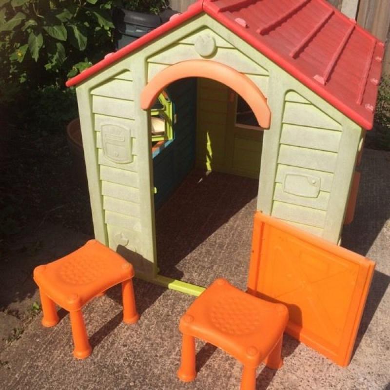Children's outdoor plastic play house