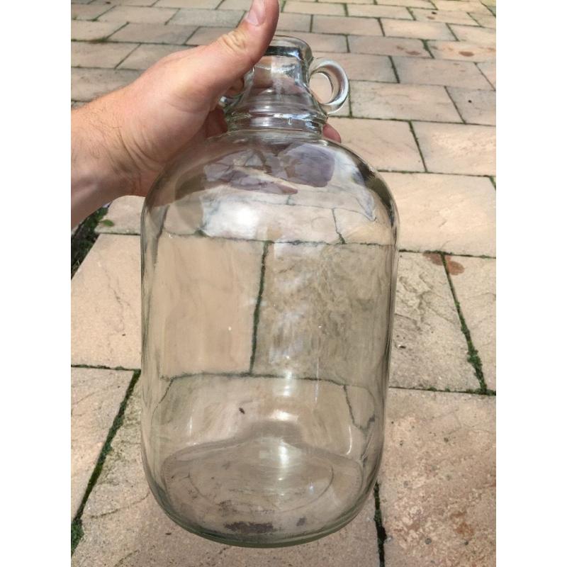 3x Clear glass Demijohn home brewing