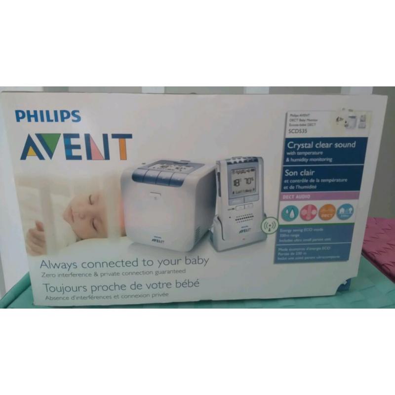 NEARLY NEW PHILIPS AVENT BABY MONITOR