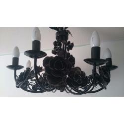 Beautiful large black chandelier