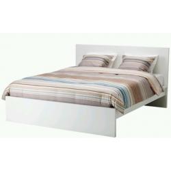Ikea Malm Double Bed & Mattress
