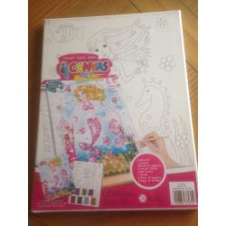 Paint Your Own Canvas (Mermaid) Suitable for ages 5 & up (Brand New in Box)