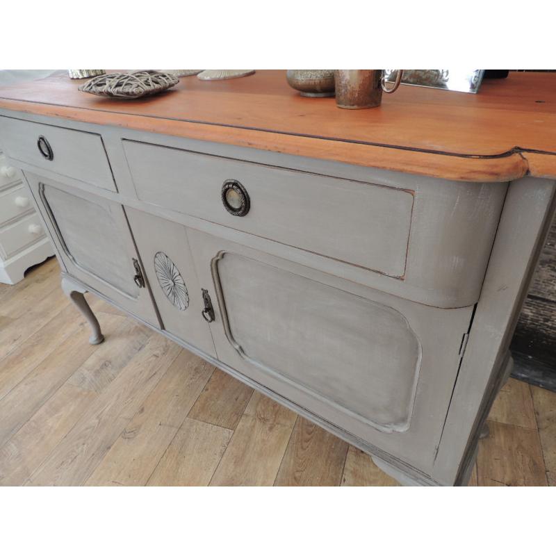 Lovely shabby chic mahogany sideboard by Eclectivo