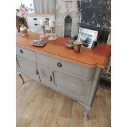 Lovely shabby chic mahogany sideboard by Eclectivo