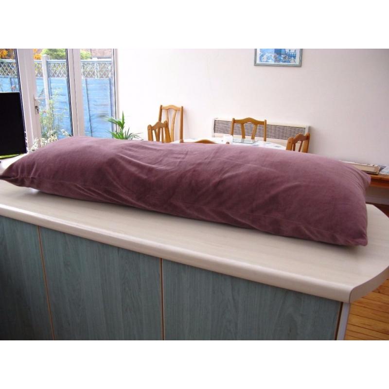Large Body Pillow with removable cover.