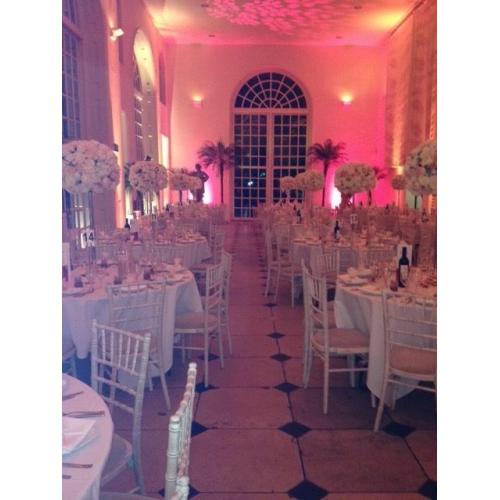 Flower wall for hire wedding engagement event bride table centrepiece backdrop LED letters