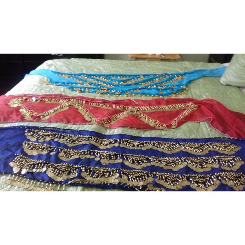 Belly dancing skirts and wraps