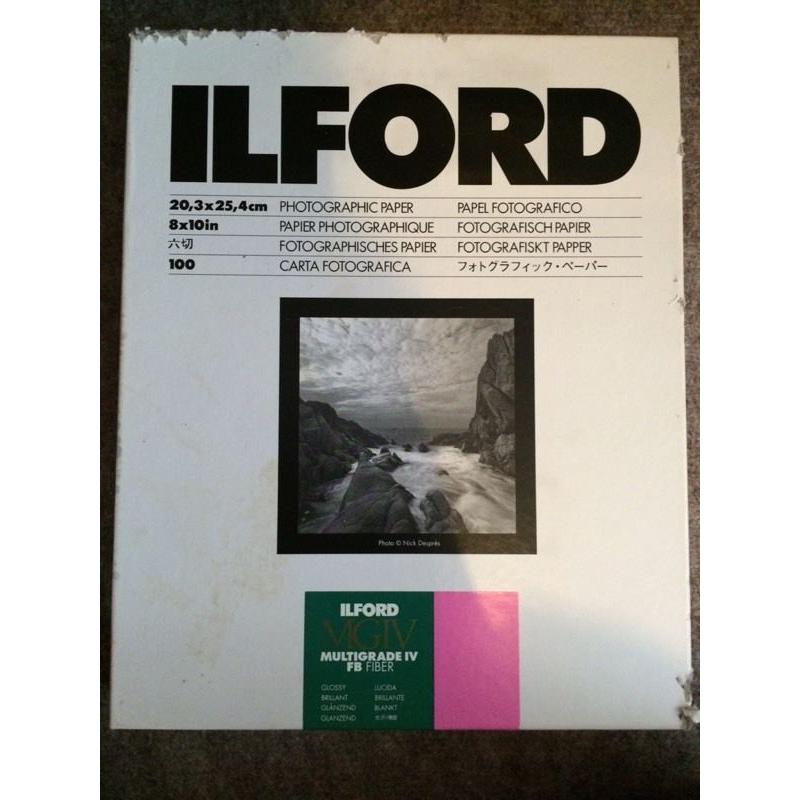 Nikon film/DLSR camera bag & Illford Photographic Paper