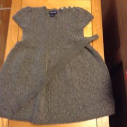 Ralph Lauren grey wool girls dress 6