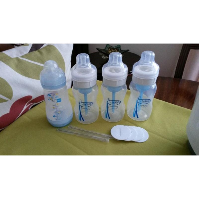 Dr Brown's and MAM Anti Reflux Bottles