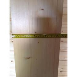 solid pine timber boards 27mm/1" thick, 21.5cm/8 1/2" wide, between 2/2.2 metres long
