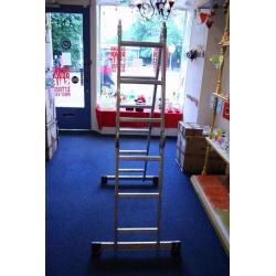Industrial / home aluminium foldable ladder. Excellent condition. FREE DELIVERY within Edinburgh