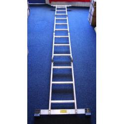 Industrial / home aluminium foldable ladder. Excellent condition. FREE DELIVERY within Edinburgh
