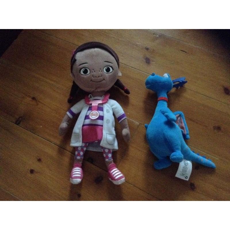Doc mcstuffin and stuffy soft toy