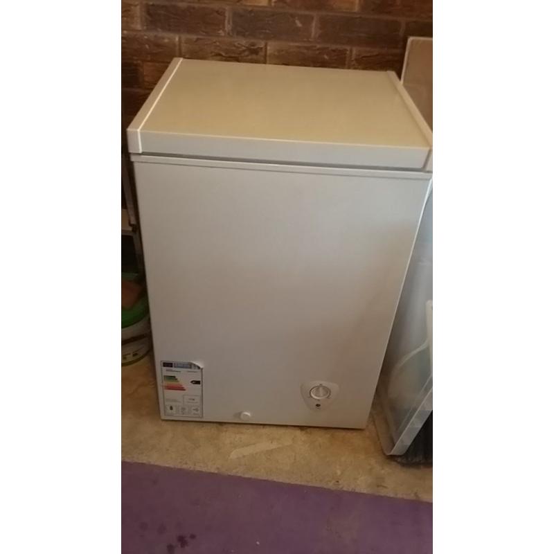 Currys chest freezer A+ rated. Nearly new. White. Buyer to collect