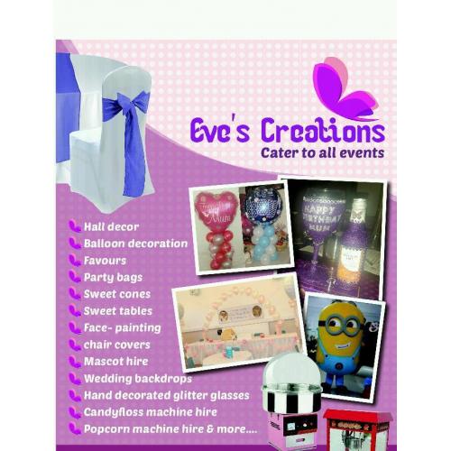 Face painting, Popcorn machine, Candy floss machine, mascots, balloon arches, hall decor and more!!!