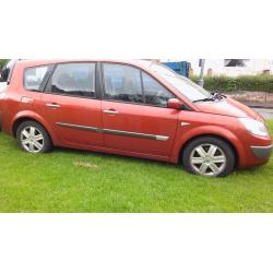 Cars swap sell renault Grand scenic dynamique 7 seater people carrier 1.6cc16v low miles service his