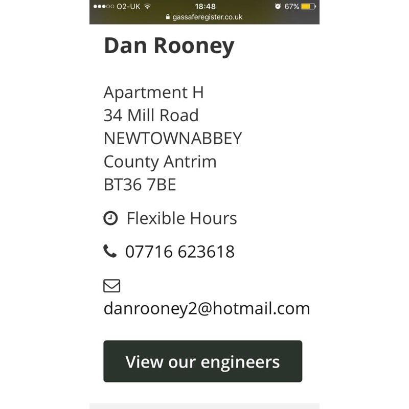 Gas service and breakdown engineer 24/7