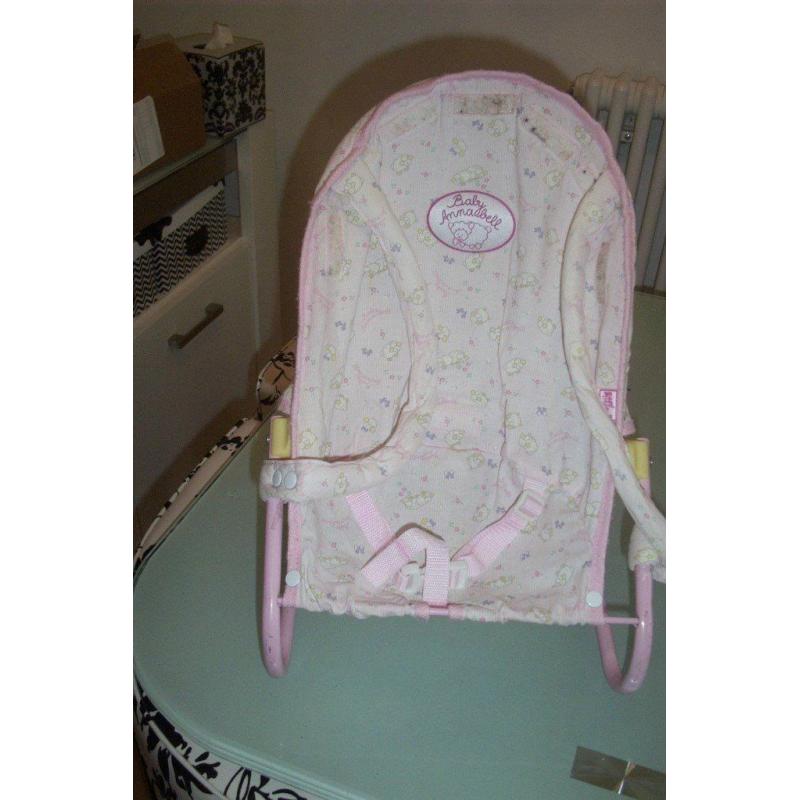 baby annabells dolls bouncer chair.