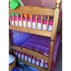 Solid Laquered Pine Bunk Beds