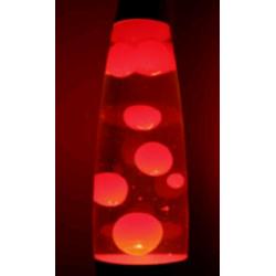 Red night lava lamp with red effect