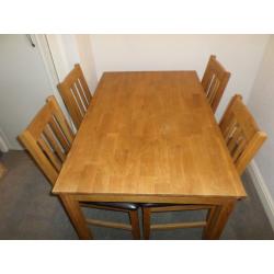 Coxmoor Oak Dining Table Set (Table and 4 Chairs)