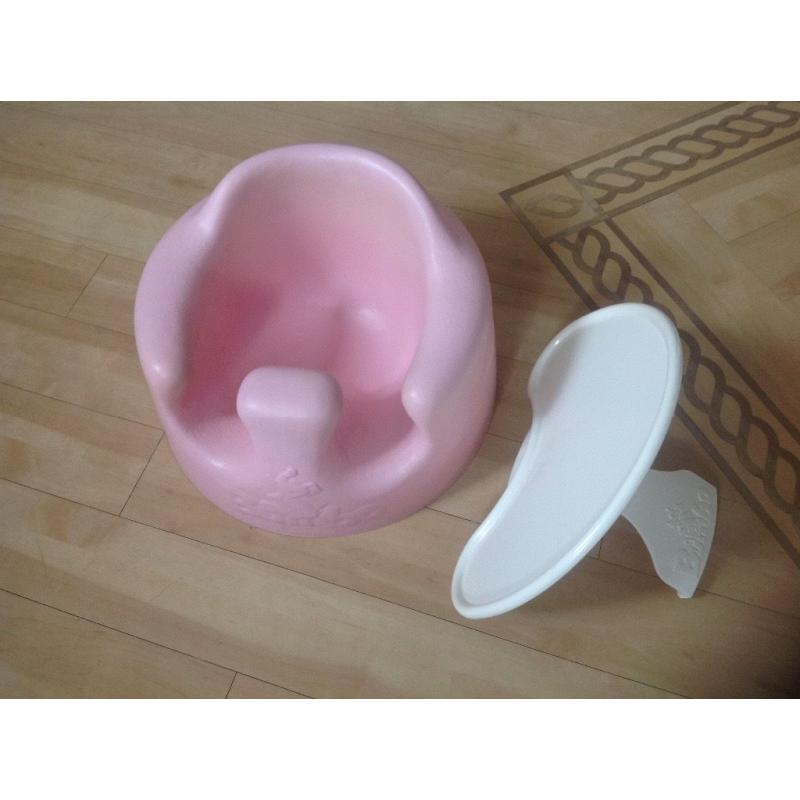 Pink Bumbo with tray