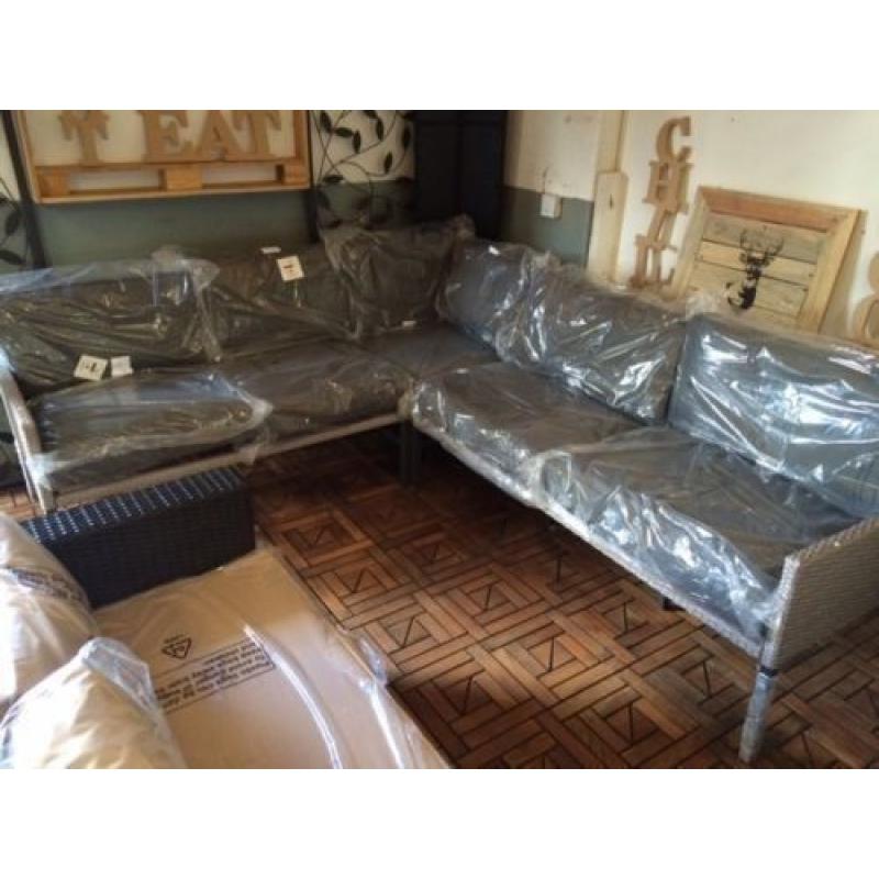 5 seater grey sofa set