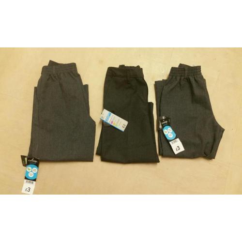 3 brand new pairs of boys school trousers