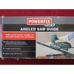 Angled saw guide