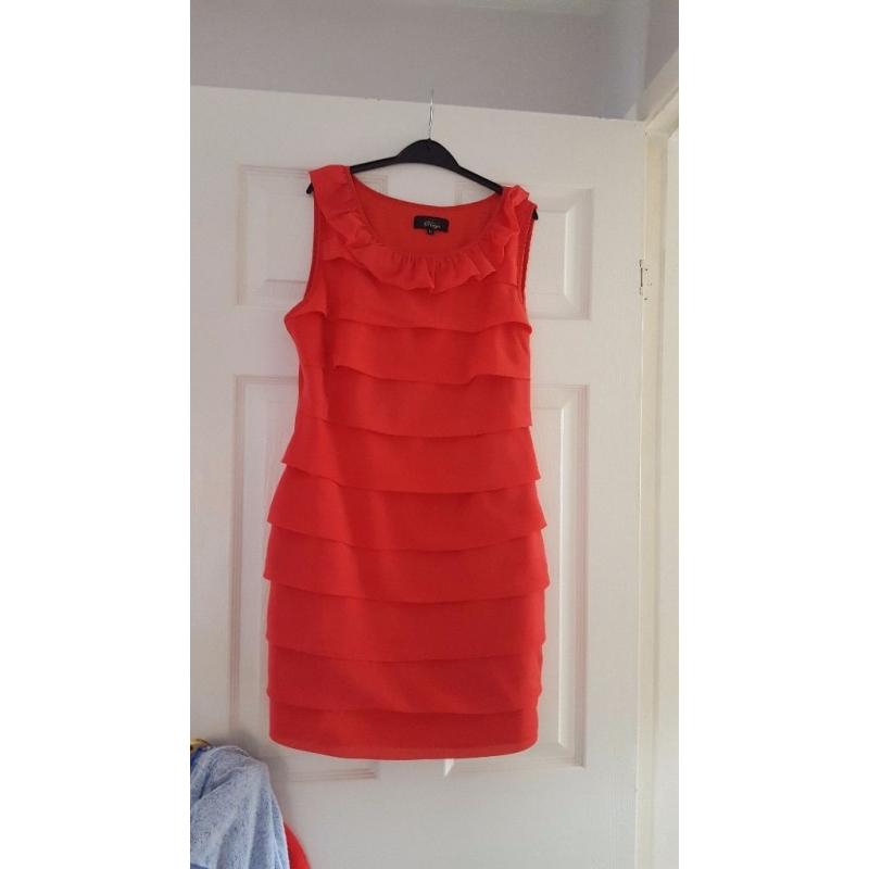 coral dress size 10/12