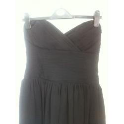Love label black strapless dress size 12