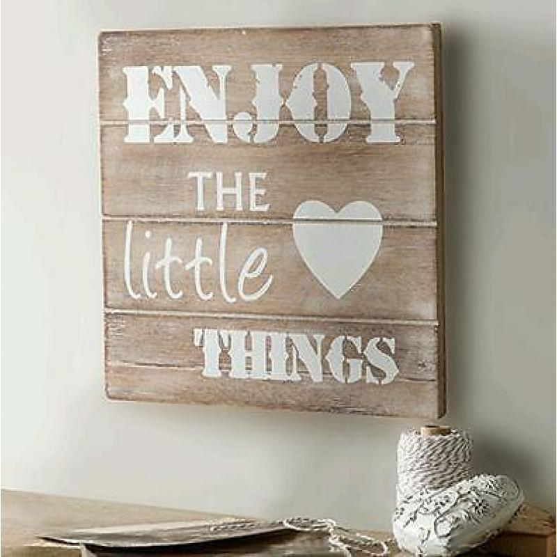 Enjoy the Little Things Plaque