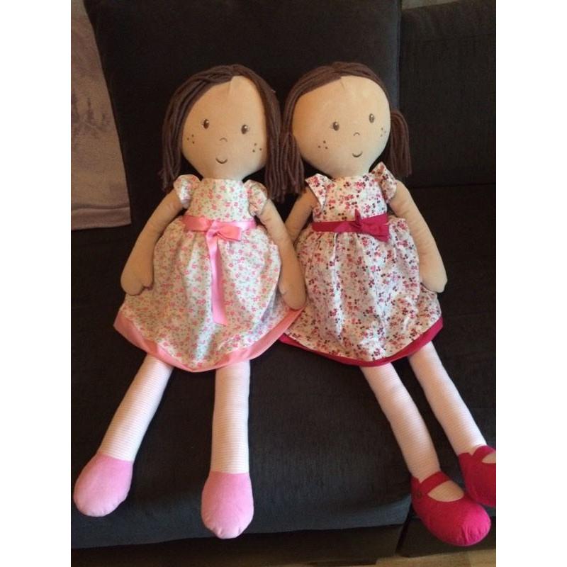 2 large rag dolls from marks and Spencer's