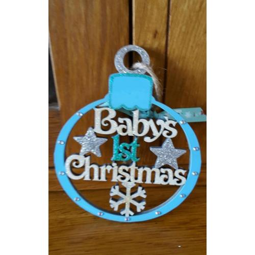 Babys 1st christmas bauble