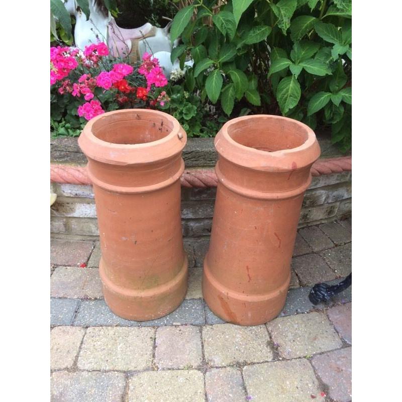 Two old Chimney pots