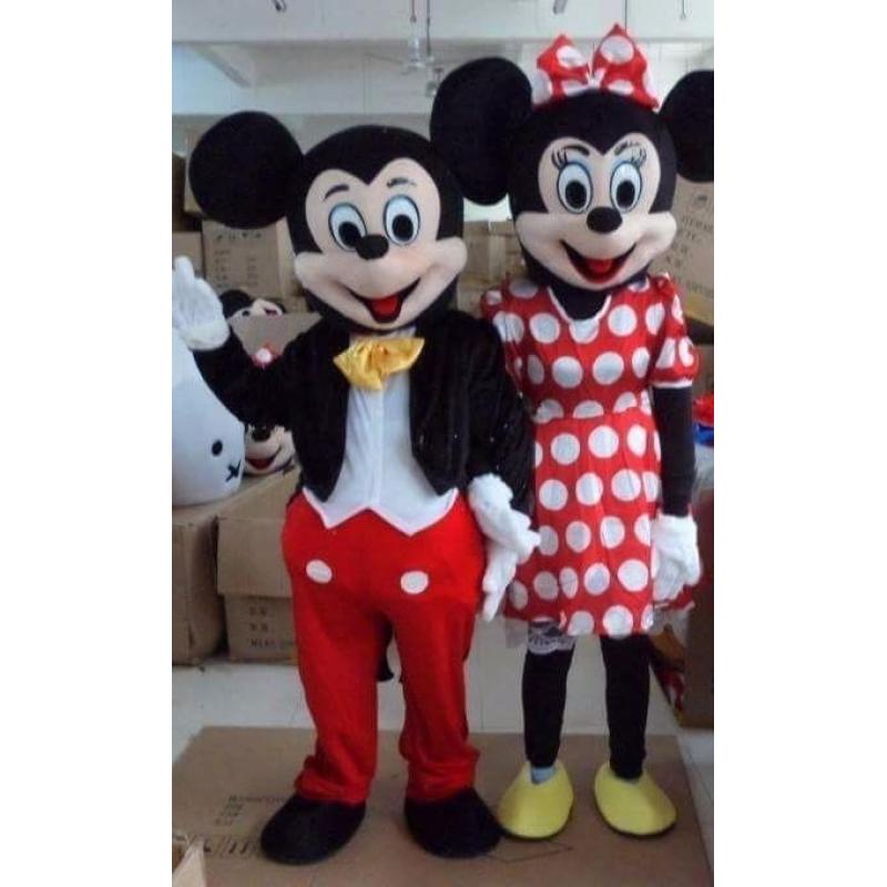 BRAND NEW MINNIE AND MICKEY MOUSE MASCOT FOR SALE