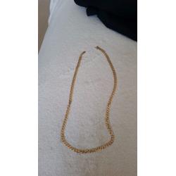 Gold chain 9ct(375made in italy),24"