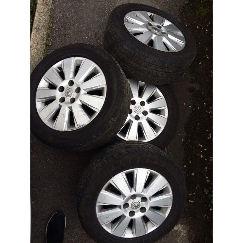 16" 5 stud Vauxhall wheels