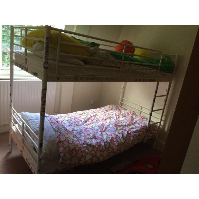 single bunk bed white ikea