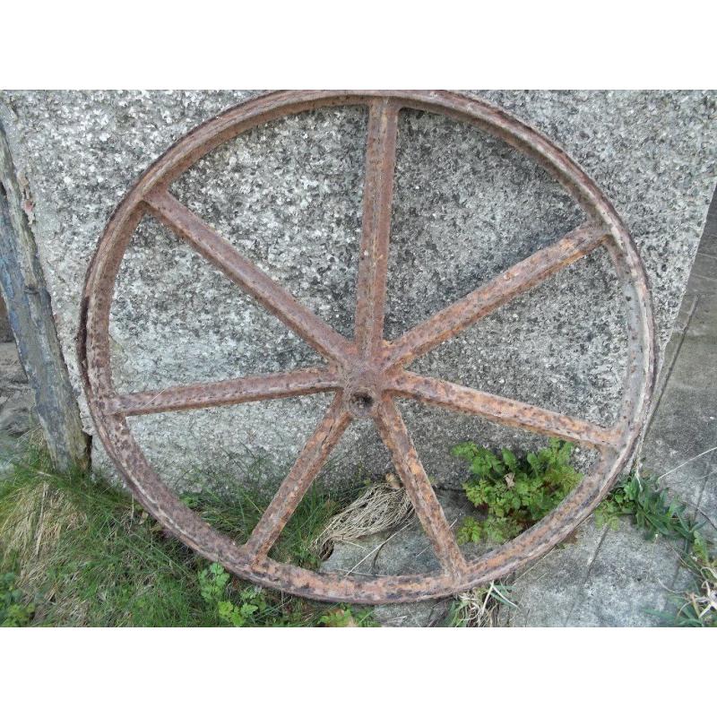 Antique Cast Iron Wheel
