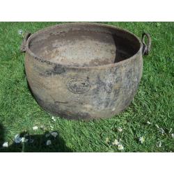 Large 5 Gallon Antique Cast Iron Cauldron