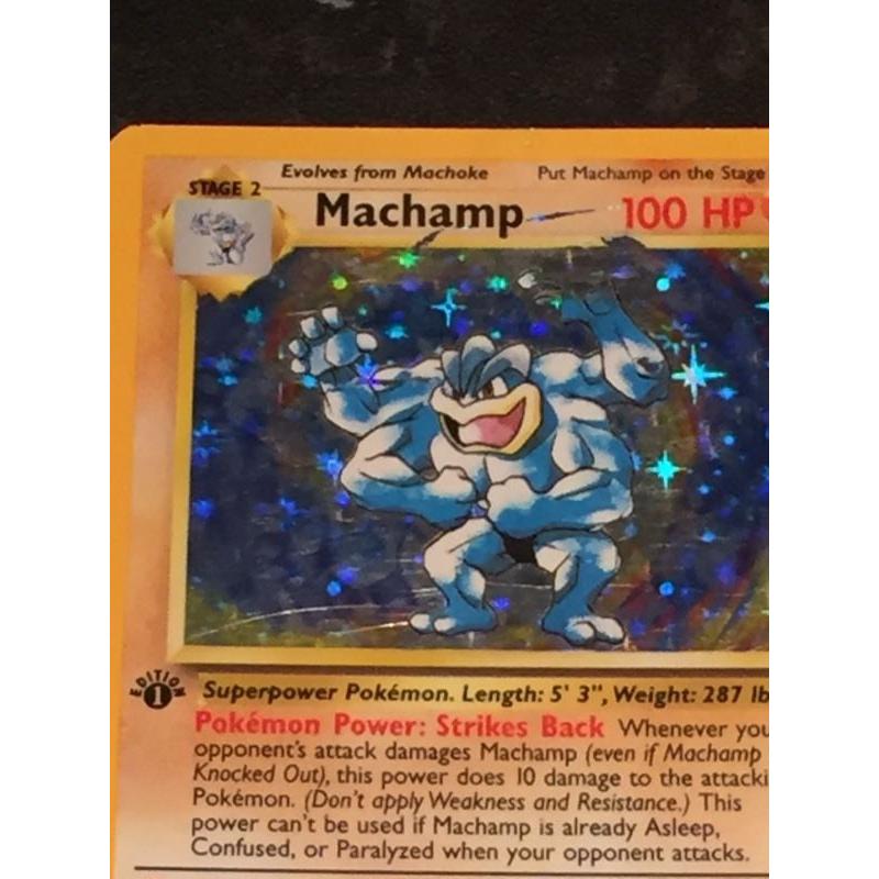 1st edition Machamp Pokemon