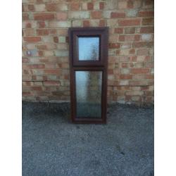 Small upvc window brown bathroom porch shed