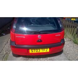 For Sale is my Vauxhall corsa c 1.0 12v m.o.t till march next year