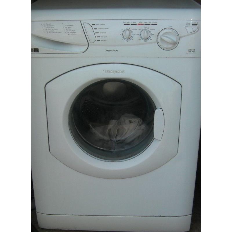 Hotpoint washing machine 1400 spin 6kg load in good condition and fully working order