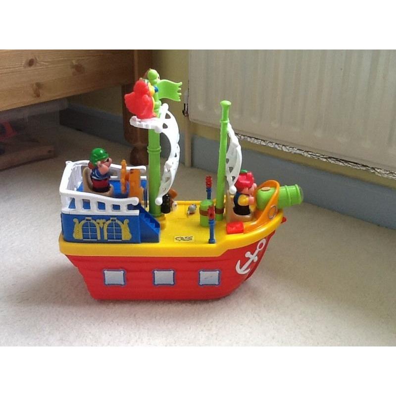 Musical pirate ship toy